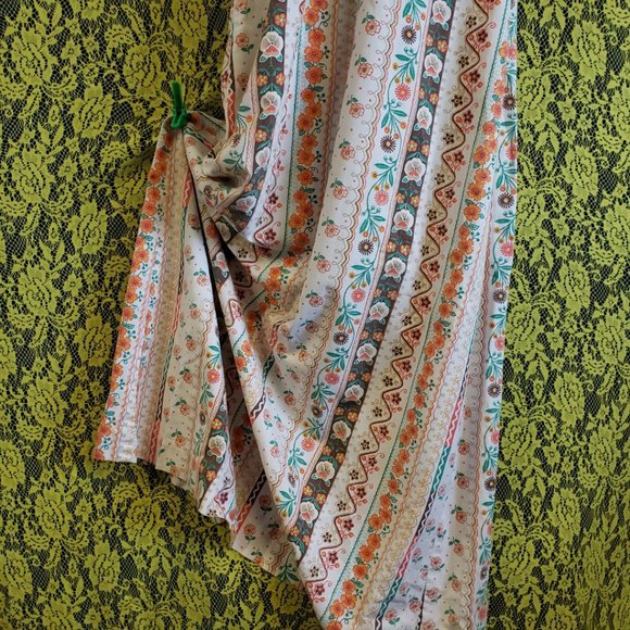 OOAK Vintage Floral Handmade Open Back Halter Farmer's Market Maxi Sundress - Picture 5 of 10